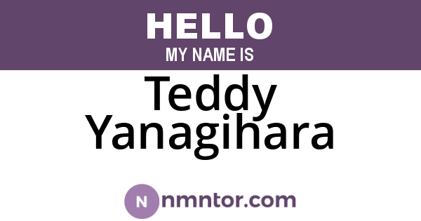 Teddy Yanagihara