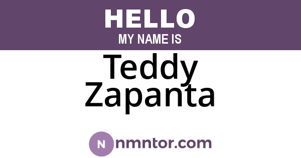 Teddy Zapanta