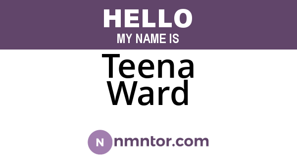 Teena Ward