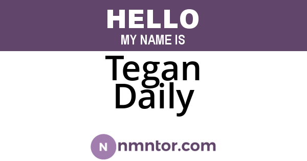 Tegan Daily