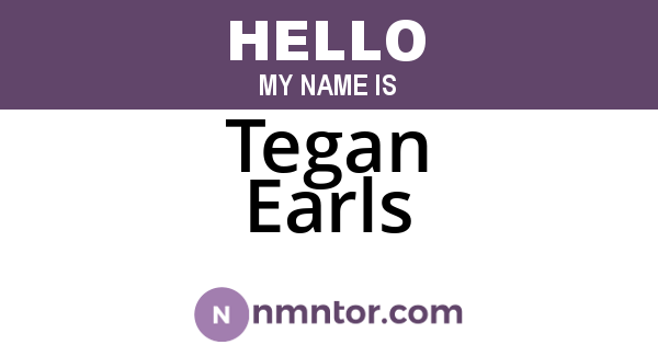 Tegan Earls