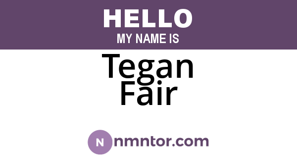 Tegan Fair