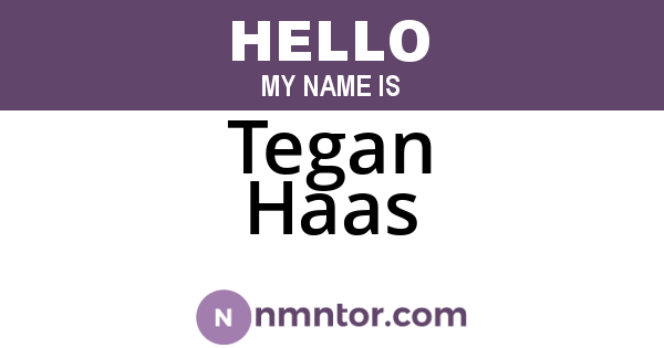 Tegan Haas
