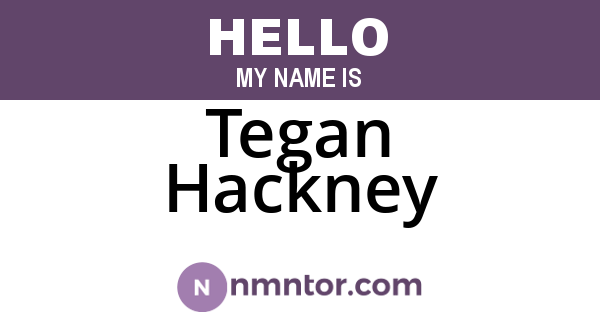 Tegan Hackney