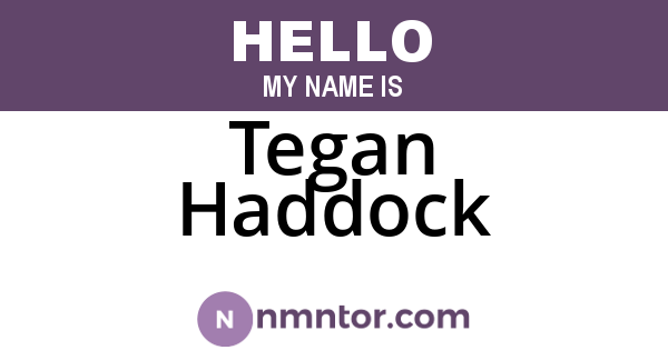 Tegan Haddock