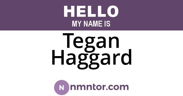 Tegan Haggard