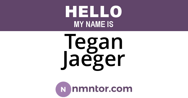 Tegan Jaeger