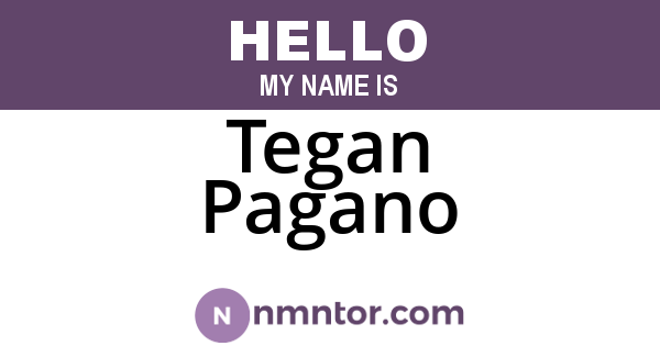 Tegan Pagano