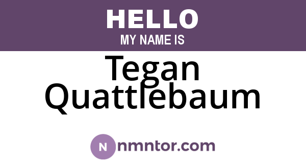 Tegan Quattlebaum
