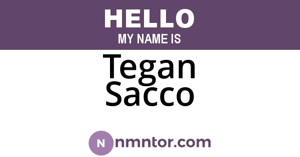 Tegan Sacco