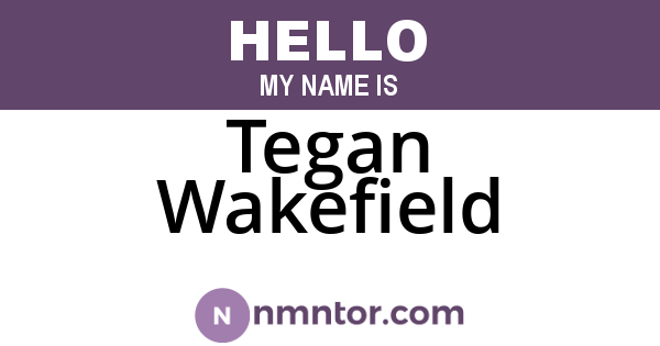 Tegan Wakefield