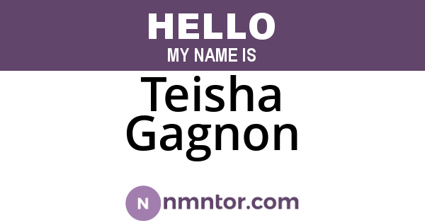 Teisha Gagnon
