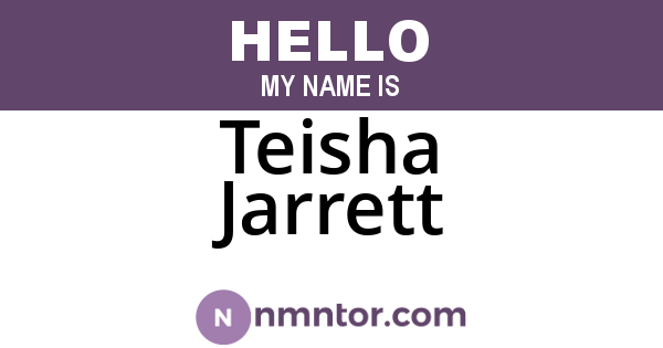 Teisha Jarrett