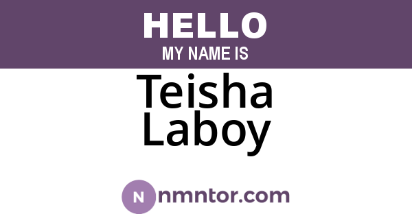 Teisha Laboy
