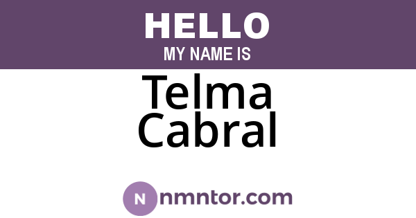 Telma Cabral