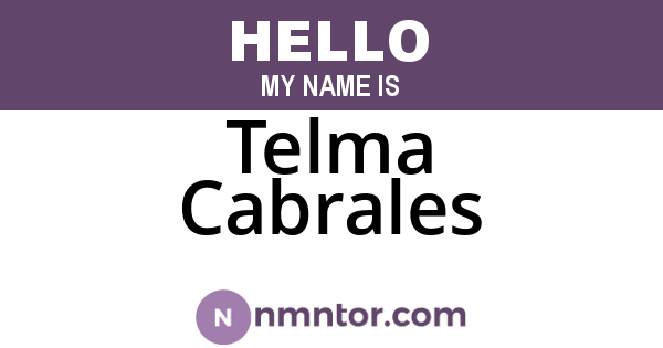 Telma Cabrales