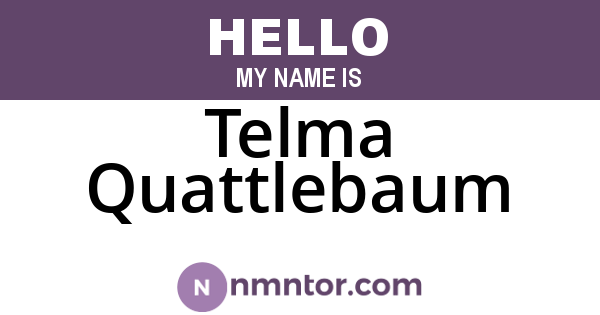 Telma Quattlebaum