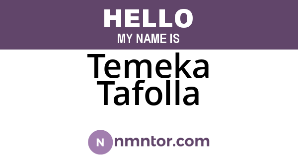 Temeka Tafolla