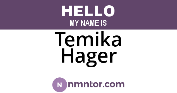 Temika Hager