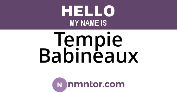 Tempie Babineaux