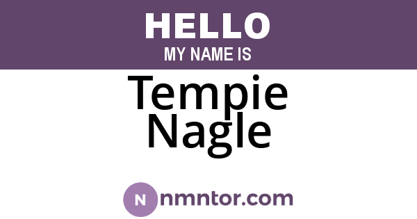 Tempie Nagle