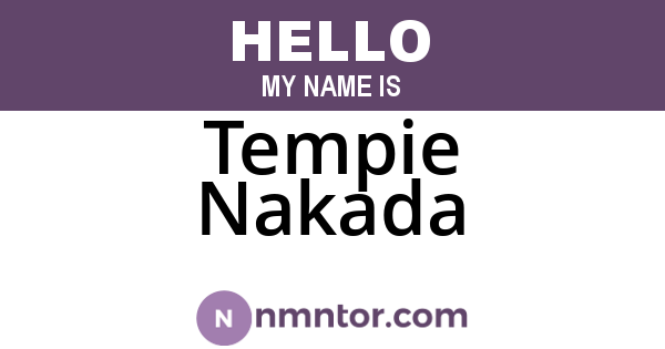Tempie Nakada