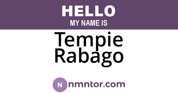 Tempie Rabago