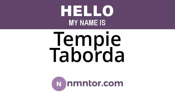 Tempie Taborda