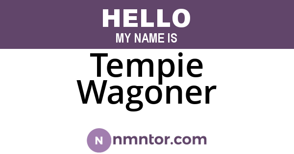 Tempie Wagoner
