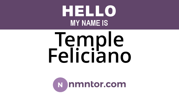 Temple Feliciano