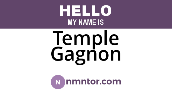 Temple Gagnon