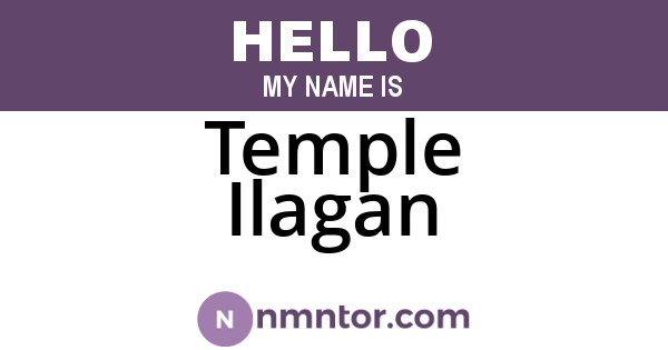 Temple Ilagan