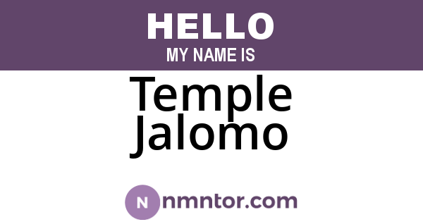 Temple Jalomo
