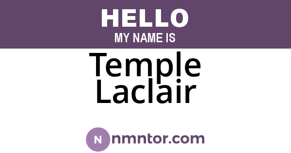 Temple Laclair