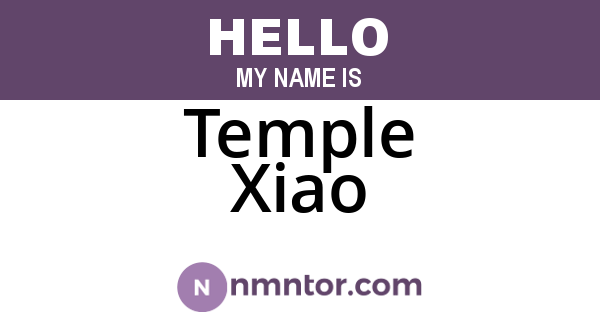 Temple Xiao