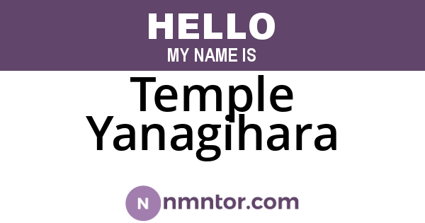 Temple Yanagihara
