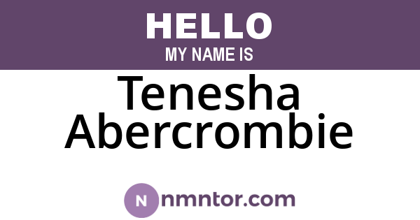 Tenesha Abercrombie