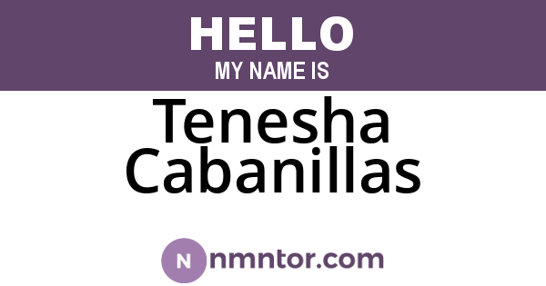 Tenesha Cabanillas