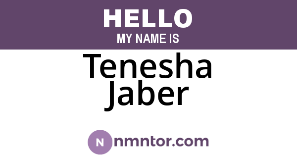 Tenesha Jaber