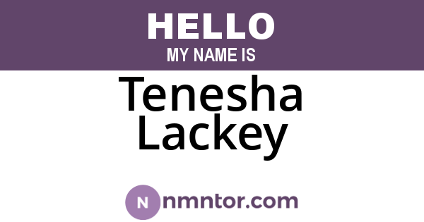 Tenesha Lackey