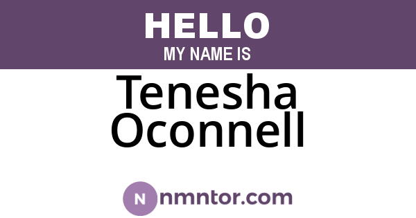 Tenesha Oconnell