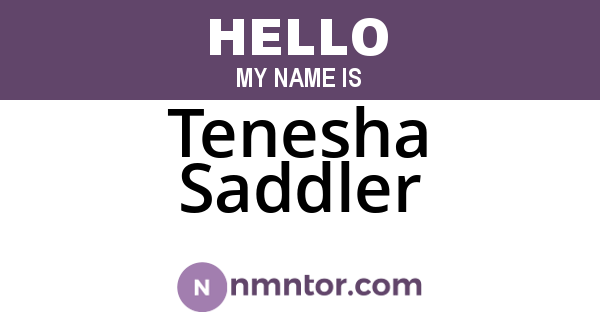 Tenesha Saddler