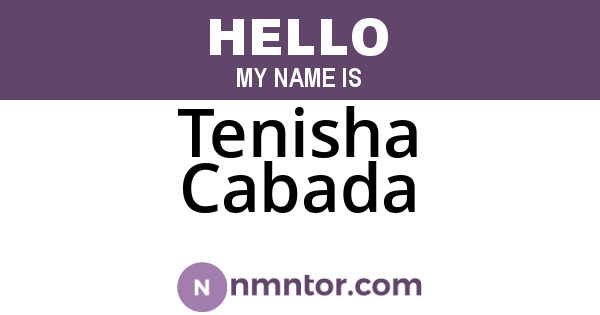 Tenisha Cabada
