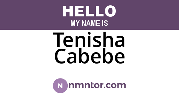 Tenisha Cabebe