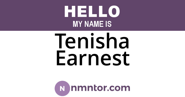 Tenisha Earnest