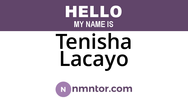 Tenisha Lacayo