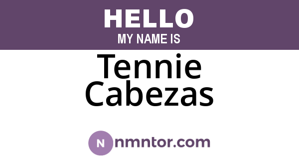 Tennie Cabezas