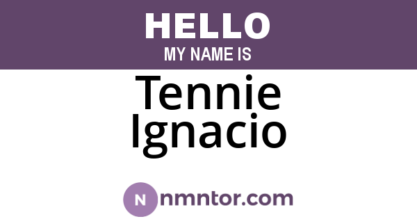 Tennie Ignacio