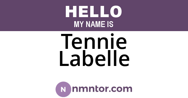 Tennie Labelle