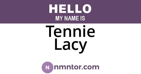 Tennie Lacy